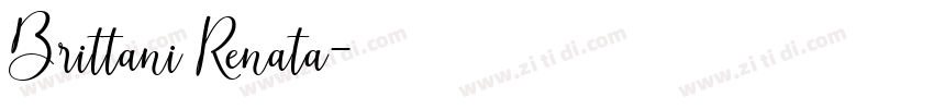 Brittani Renata字体转换
